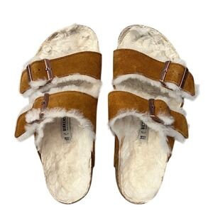 Birkenstocks Arizona Shearling Womens Sandal size 39